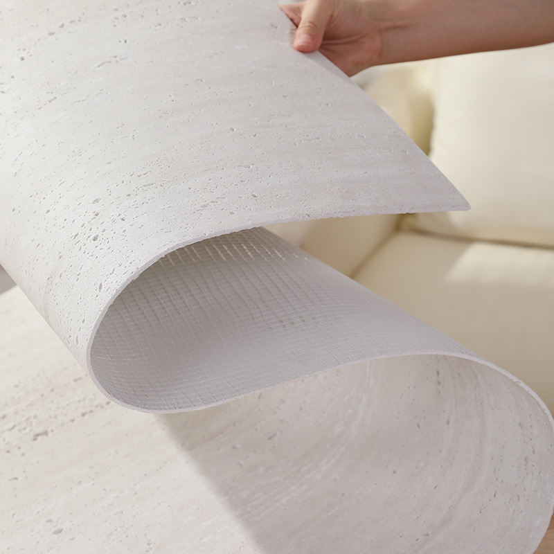 Soft porcelain Roman travertine 3D printed travertine flexible stone soft stone imitation stone decorative panel travertine stone exterior wall tile details Picture
