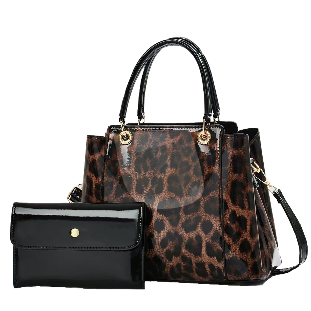 The new 2025 single-shoulder bag for commuting ladies features a unique and niche design, a fashionable large-capacity leopard print trendy crossbody tote bag Item Picture