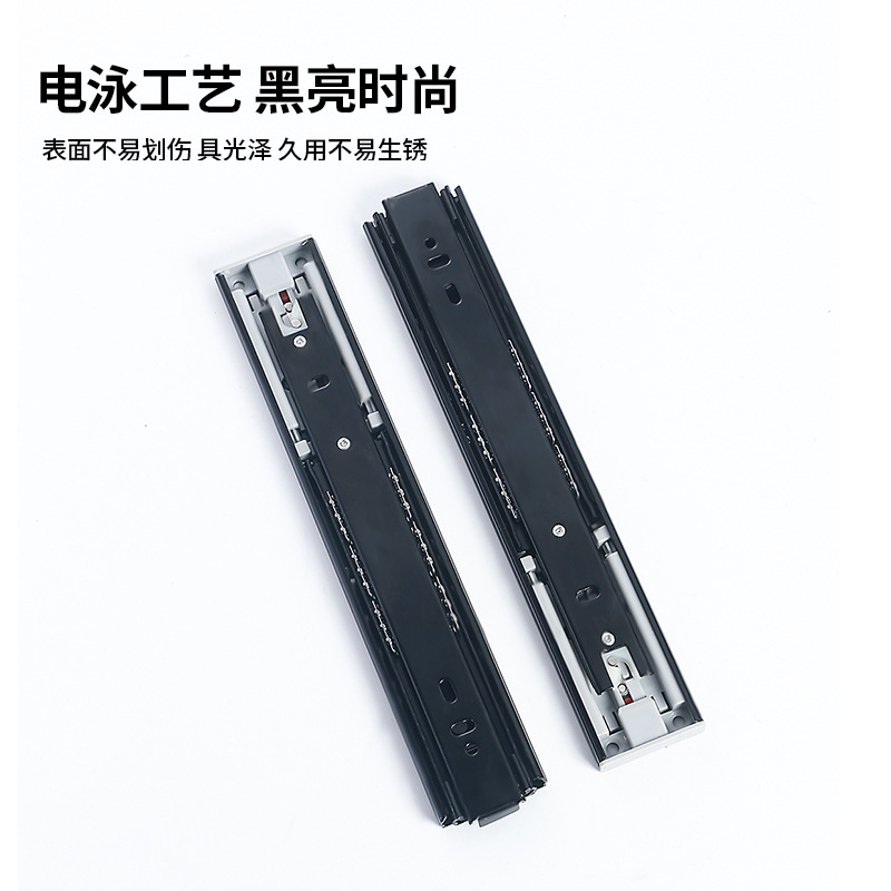 Vinot thickened rebound slide rail drawer silent push-spring slide rail solid steel ball self-spring three-section guide rail wholesale Application Scenario