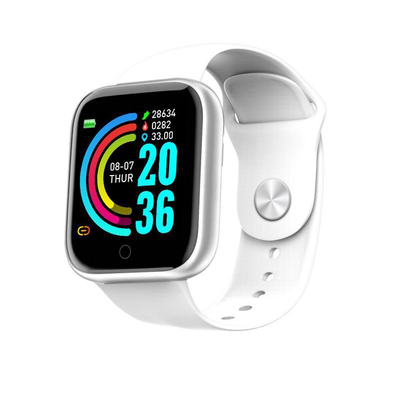 Y68 Smart bracelet, D20 Macaron Smart bracelet, information reminder, heart rate, blood pressure, exercise, Bluetooth watch Specification drawing