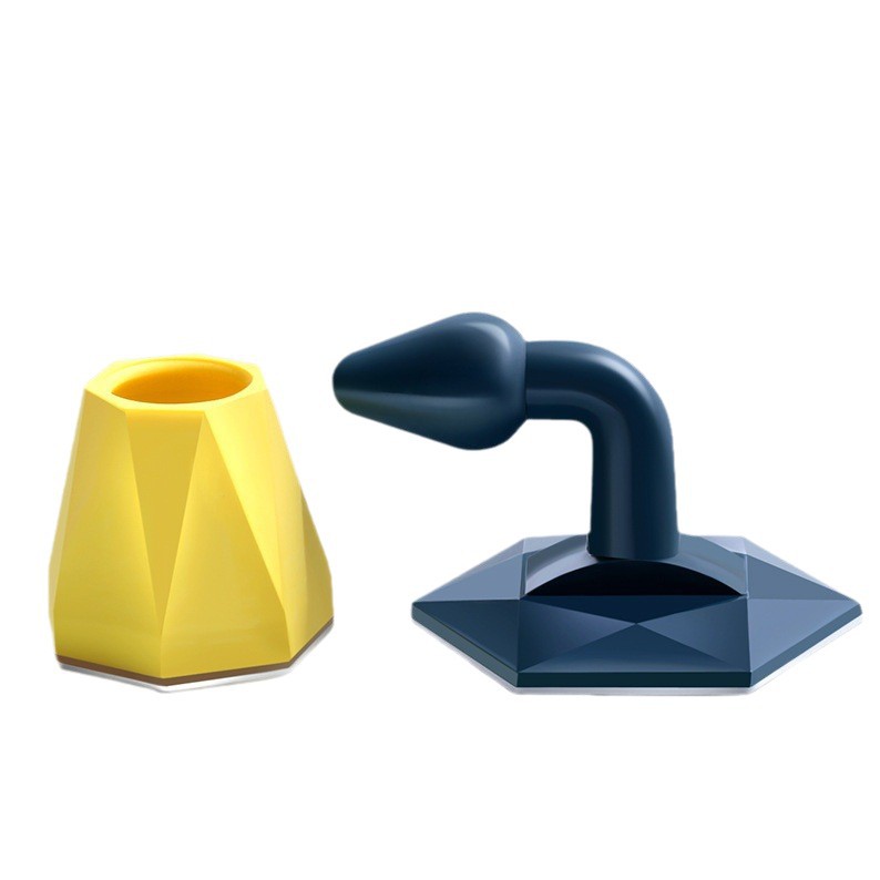 The new silicone door stop does not require drilling, the door handle anti-collision pad, the door stop, the bathroom wall, the door top, and the door resistance Item Picture