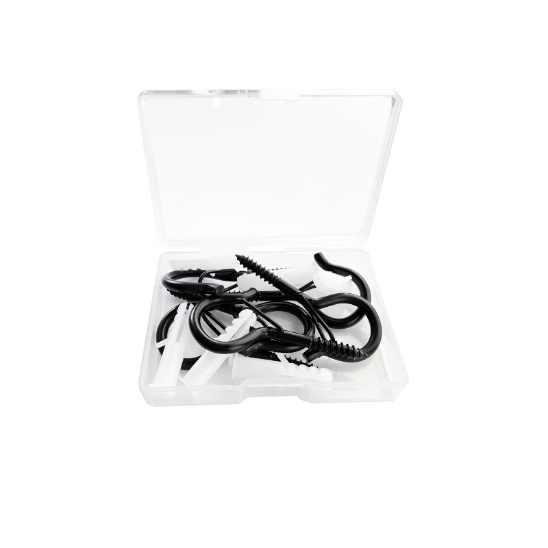 Amazon Q-type bonsai hook with spring buckle, safety buckle, sheep eye hook and expansion tube set Item Picture