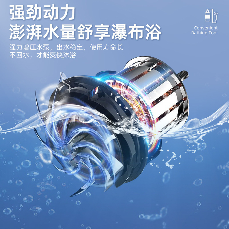 Foreign trade bathing wonder, outdoor mobile bathing, construction site camping, simple rain shower, wireless bathing device, water pump rechargeable Application Scenario