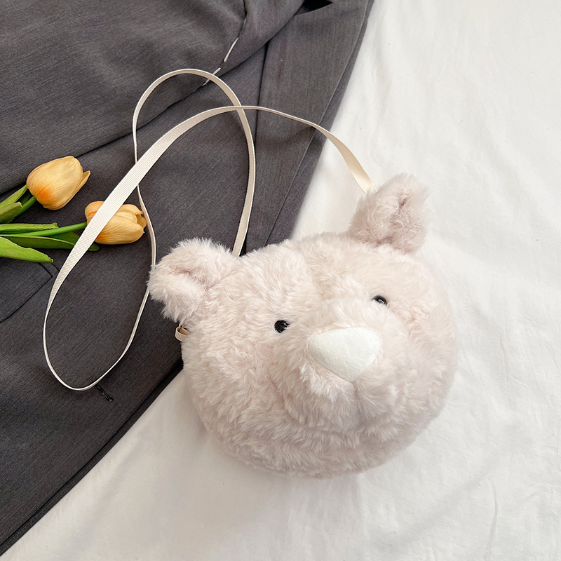 The cute simulation animal backpack for women, the new plush cartoon claw machine doll toy, and the children's single-shoulder bag gift are selling well details Picture