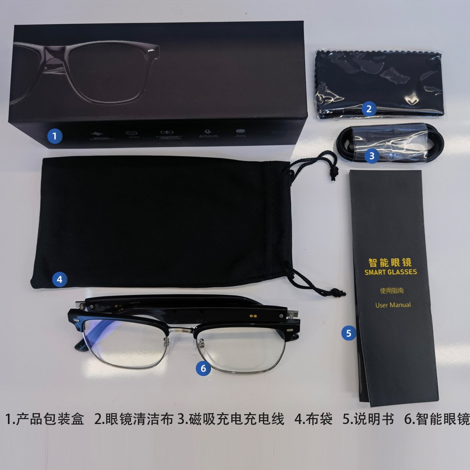 New E13-06 Bluetooth smart glasses, anti-blue light sunglasses, Bluetooth glasses for making phone calls and listening to music, half-frame glasses Application Scenario