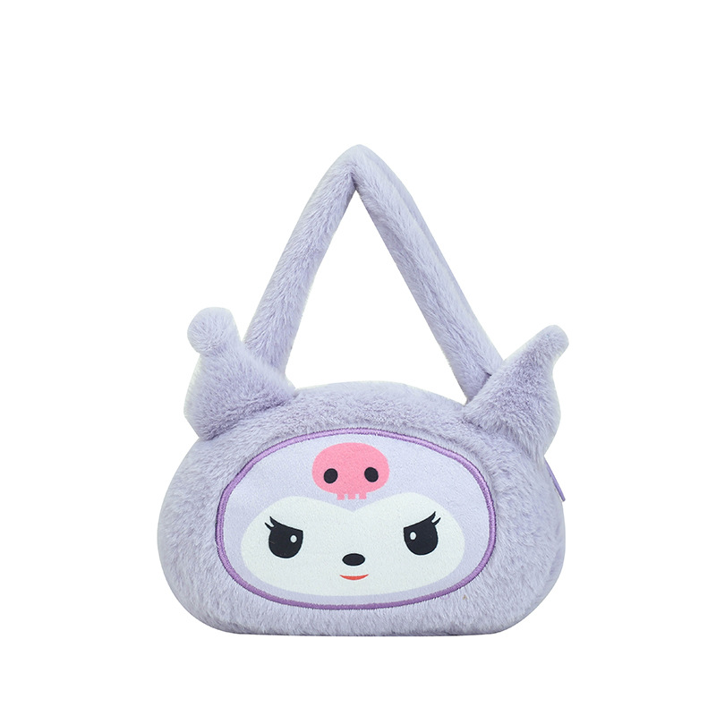 New cartoon crossbody bag, children's claw machine doll, hand-held small bag, plush toy doll bag manufacturer wholesale version Item Picture