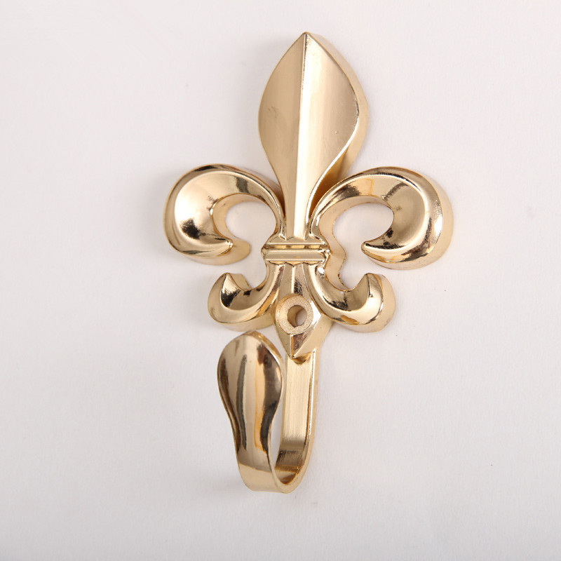 Manufacturer's European-style large plum blossom curtain small hooks, wall hooks, curtain hooks, alloy hooks, European-style curtain hooks details Picture