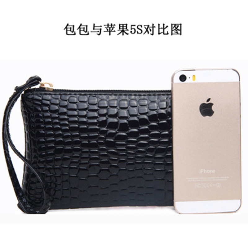 Crocodile-patterned PU small bags wholesale gift bags, clutch bags, fashionable coin purses, gift purses (special link for deposit) Specification drawing