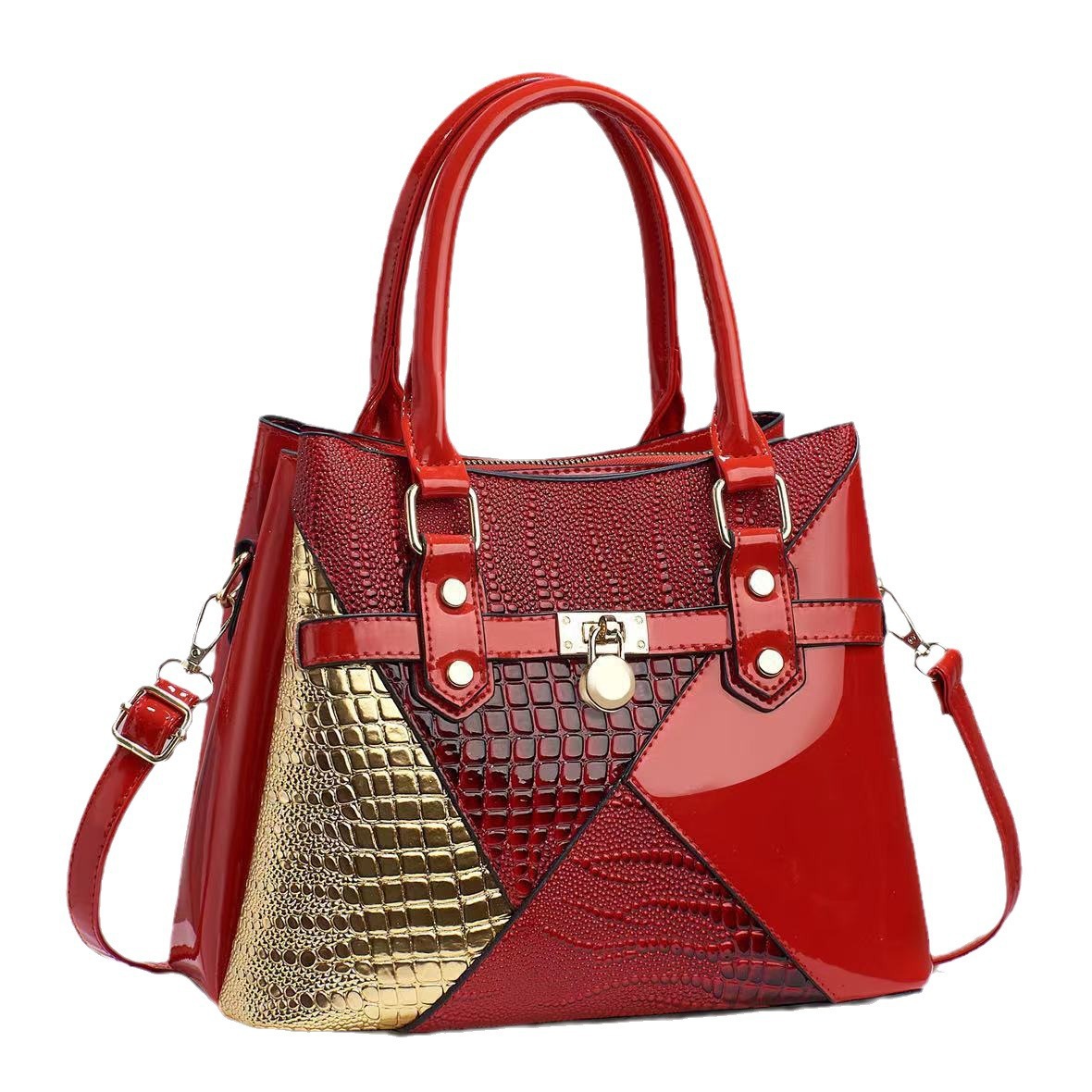 The manufacturer's 2023 new style of fashionable handbags for foreign trade is a versatile mom bag and a stylish crossbody single-shoulder bag for women Item Picture