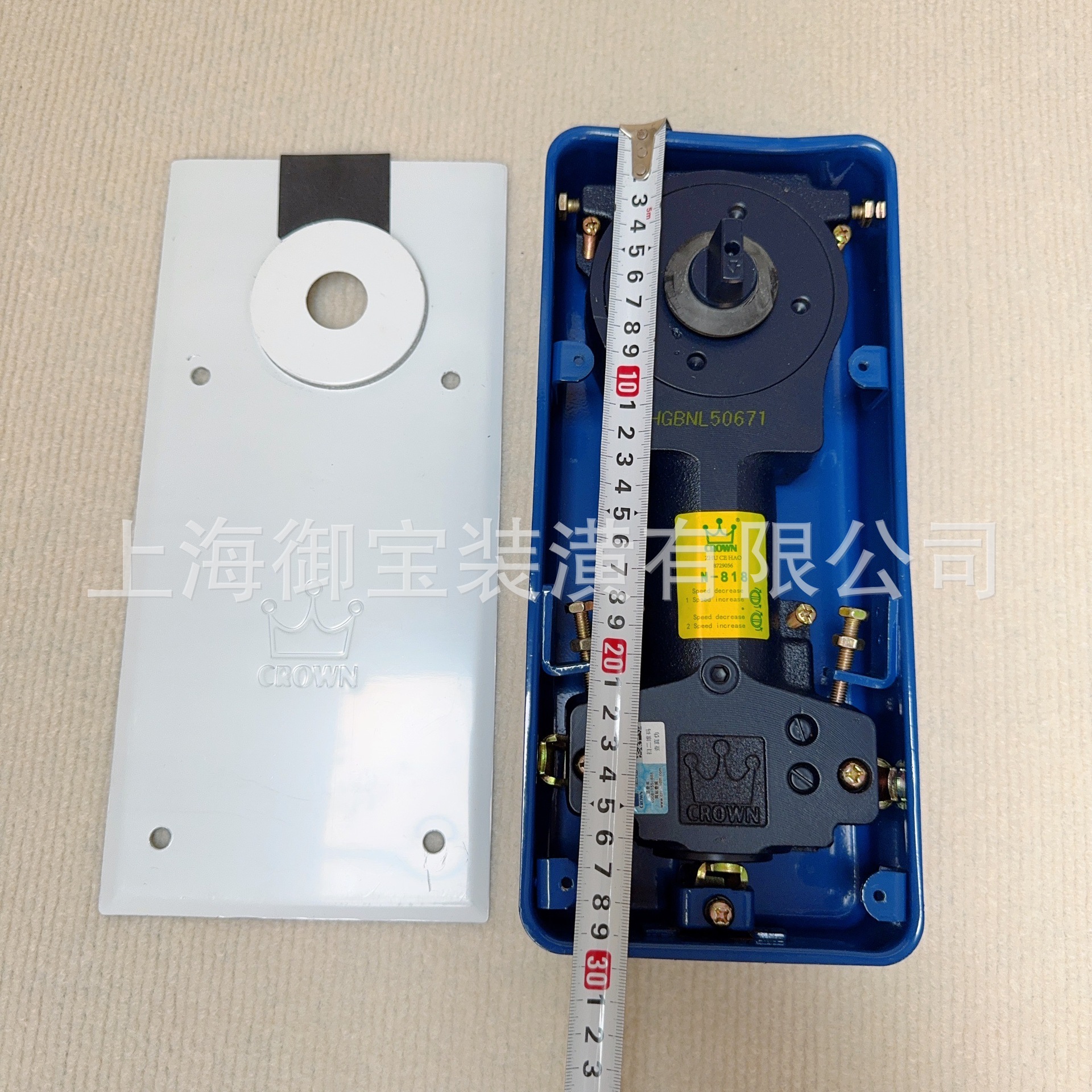 Shanghai Crown N-818 floor spring positioning glass door, frameless door, aluminum alloy door, non-positioning floor spring 120KG Application Scenario