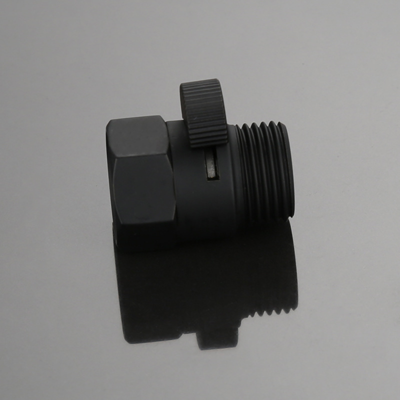 All-copper inner and outer wire 4-inch joint straight-through Angle valve, shower gun stop valve, large flow regulation control switch valve Specification drawing