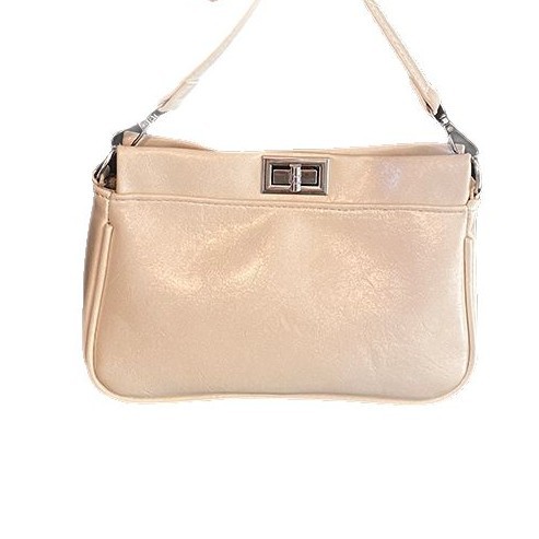 New niche design, high-end texture, women's underarm bag, oil-wax leather chain crossbody bag, fashionable commuting small square bag Item Picture