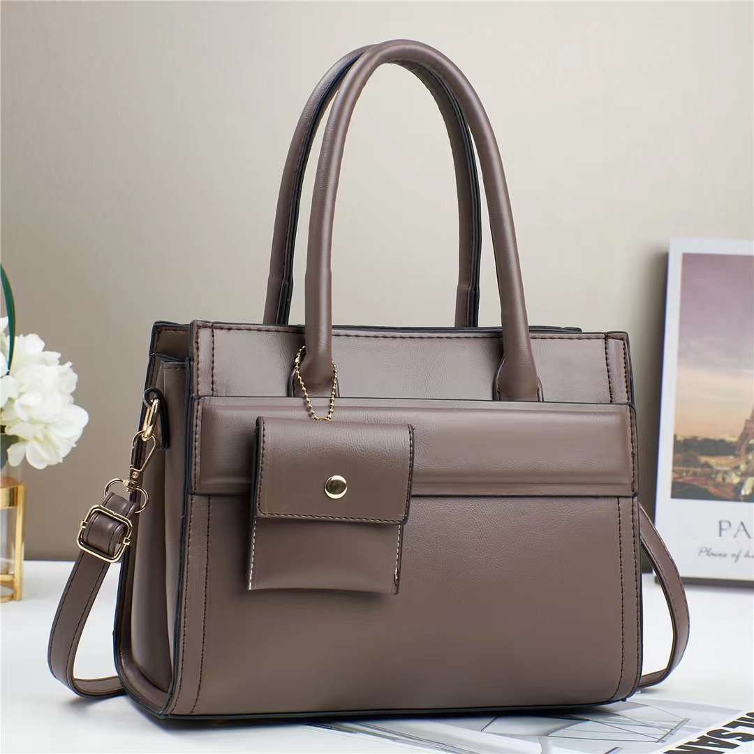 2024 New fashion women's bag with small bag, high-end and elegant women's handbag, cross-border single-shoulder crossbody bag in solid color details Picture