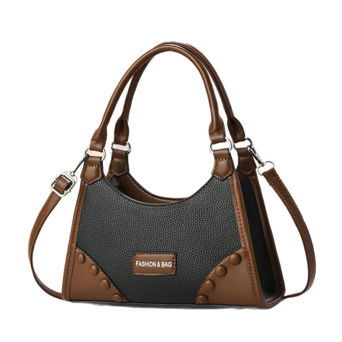A niche design sense single-shoulder crossbody bag with a textured underarm commute to work. A new large-capacity women's casual bag Item Picture