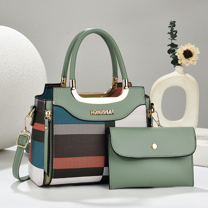 Cross-border bag Women 2025 New Style fashionable and elegant women's handbag, checkered bag, export shaped bag wholesale details Picture