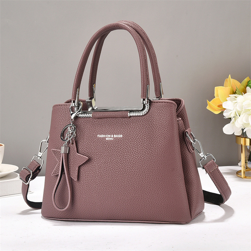 Ladies' quality single-shoulder bag, simple and versatile handbag, soft leather large-capacity commuter women's bag, cross-border bags Item Picture