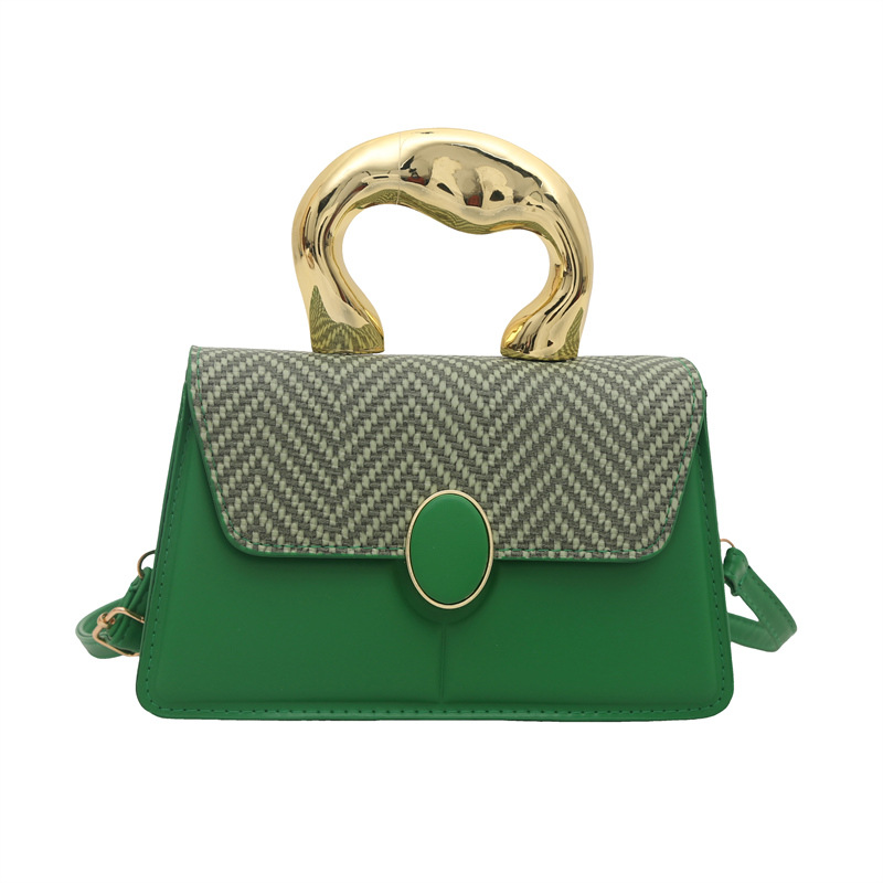 Spring 2025 new trendy, simple and individual patchwork fashion crossbody single-shoulder hand-held small square women's bag Item Picture