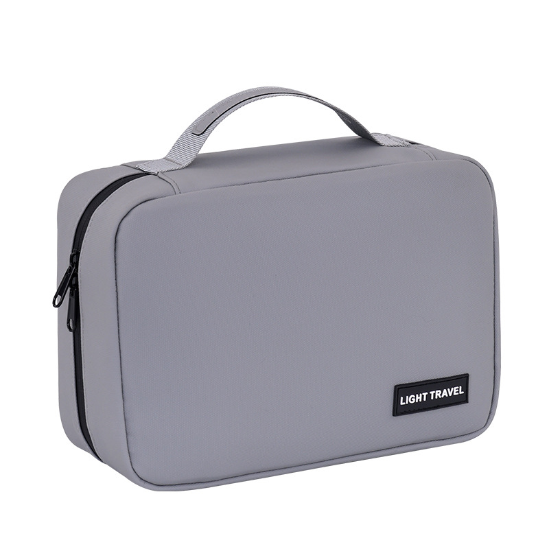 High-end travel toiletry bag for men, portable dry and wet separation, waterproof storage bag for business trips, makeup bag with large capacity Item Picture