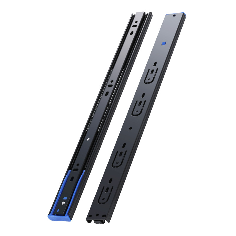 36 wide buffer damping steel ball slide rail, silent slide rail, cabinet guide rail, three-section slide rail, drawer slide rail, wholesale track Item Picture