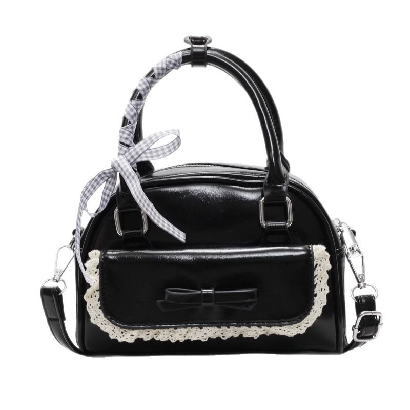 Fashionable and trendy bow handbag for women, new Spring/Summer 2025, simple ballet style, versatile single-shoulder crossbody bag Item Picture