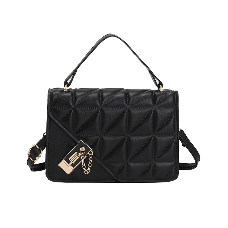 Wholesale of solid color embossed diamond-shaped ins single-shoulder crossbody women's handbags for women in 2022, which are fashionable and versatile Item Picture