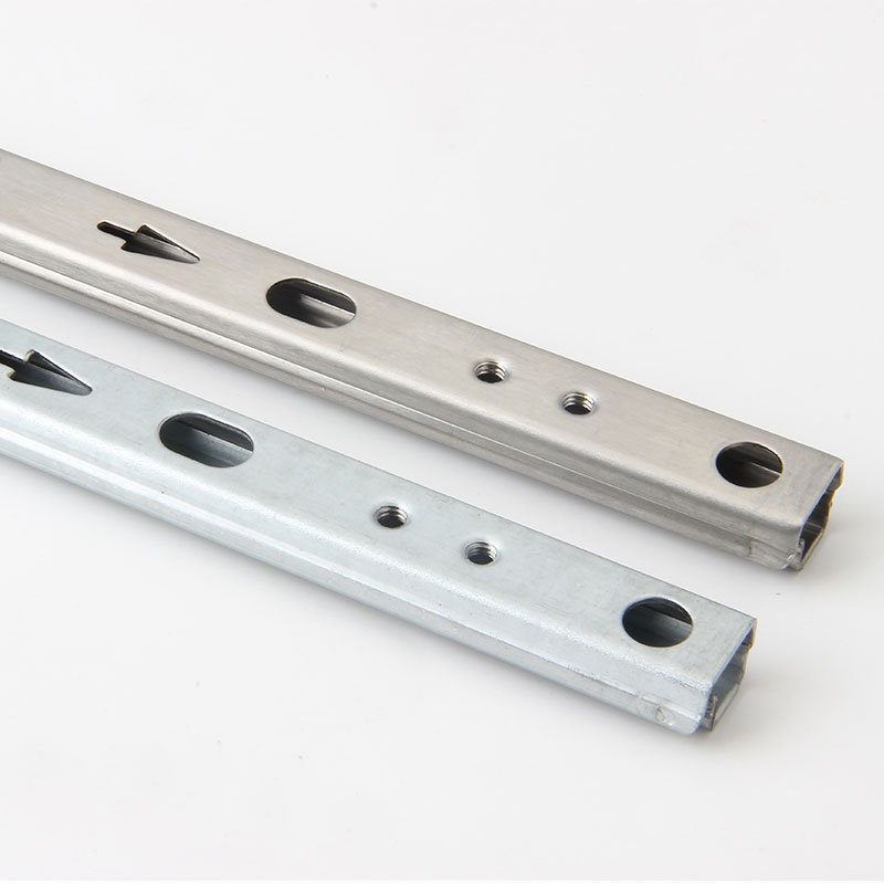 Wholesale of 17mm wide stainless steel drawer slide rails, two-section double-pull ball slide mini tracks, anti-rust and corrosion-resistant tracks details Picture
