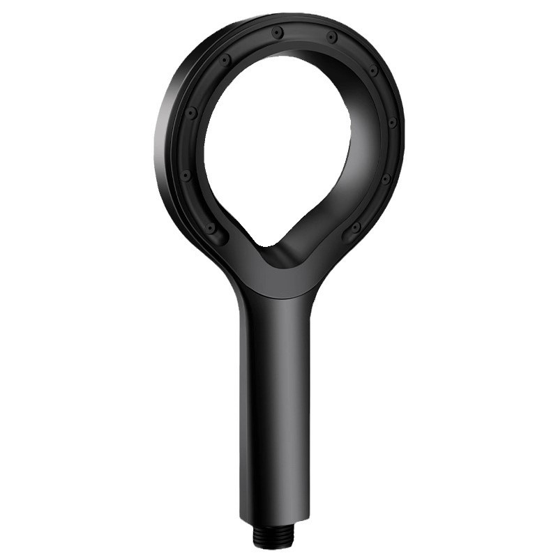 Ring-shaped pressurized shower head, bathroom hollowed-out shower water heater, bathing shower head set, household handheld showerhead Item Picture
