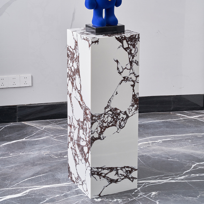 Artificial stone marble sculpture base, hotel and shopping mall display stand stone pier, floor-standing display base stone column Specification drawing