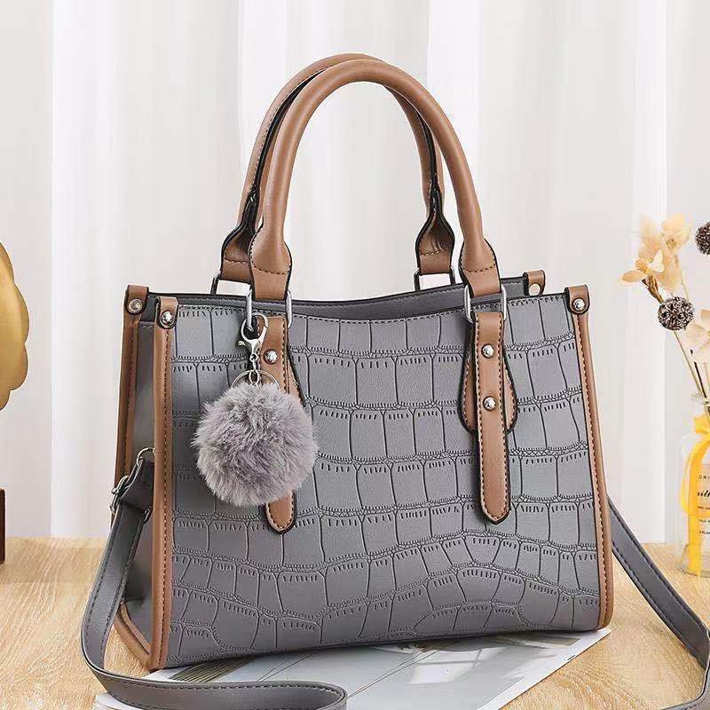 2022 New style of handbag with embossed texture, large capacity, popular single-shoulder crossbody cross-border Korean version women's bag, cross-border consignment Specification drawing