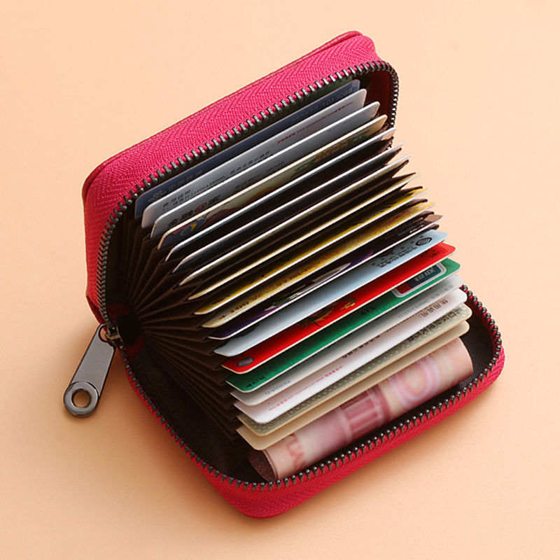 Anti-theft card swiping bag for women, large-capacity anti-magnetic ID card holder, driver's license bag, two-in-one bank card case details Picture