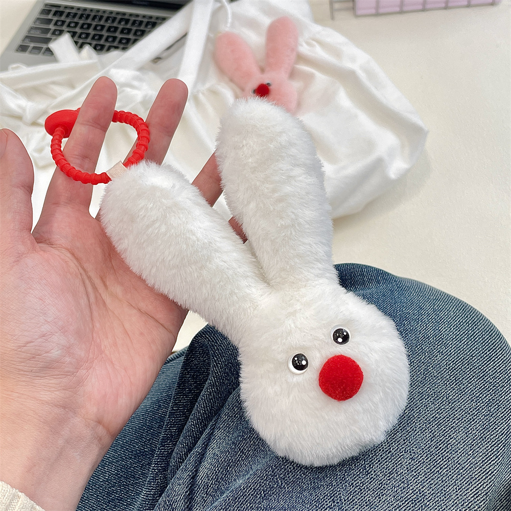 R52163 Cute plush rabbit Pendant, doll, schoolbag pendant, keychain, couple gift bag pendant Application Scenario