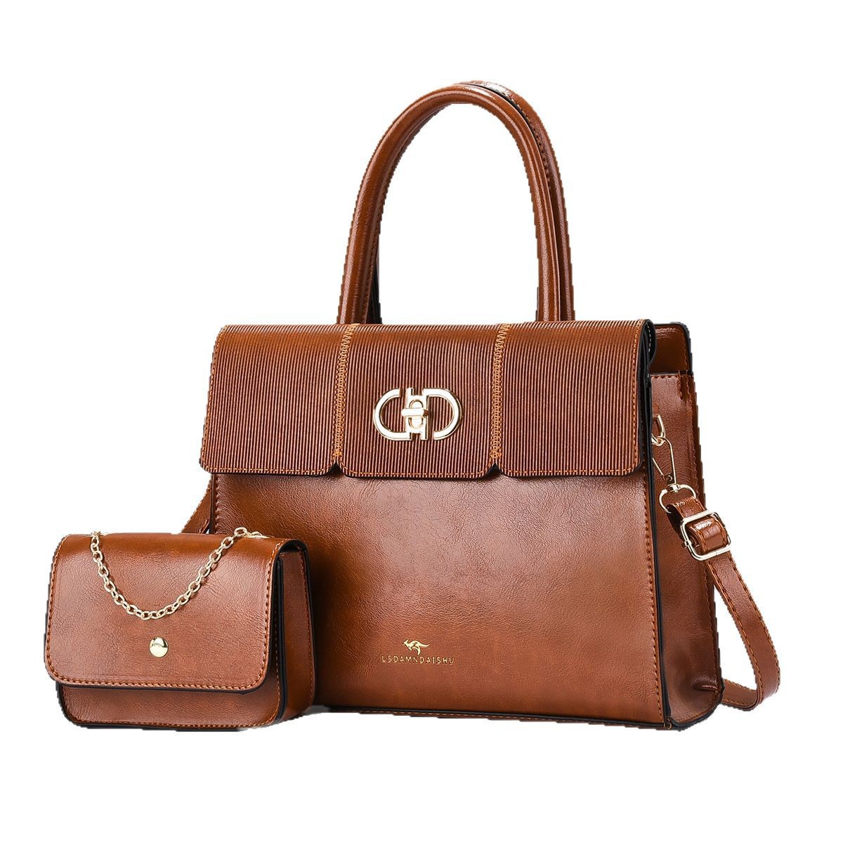 Retro niche foreign trade mother and child handbag, fashionable and versatile new single-shoulder bag, high-end texture, trendy crossbody women's bag Item Picture