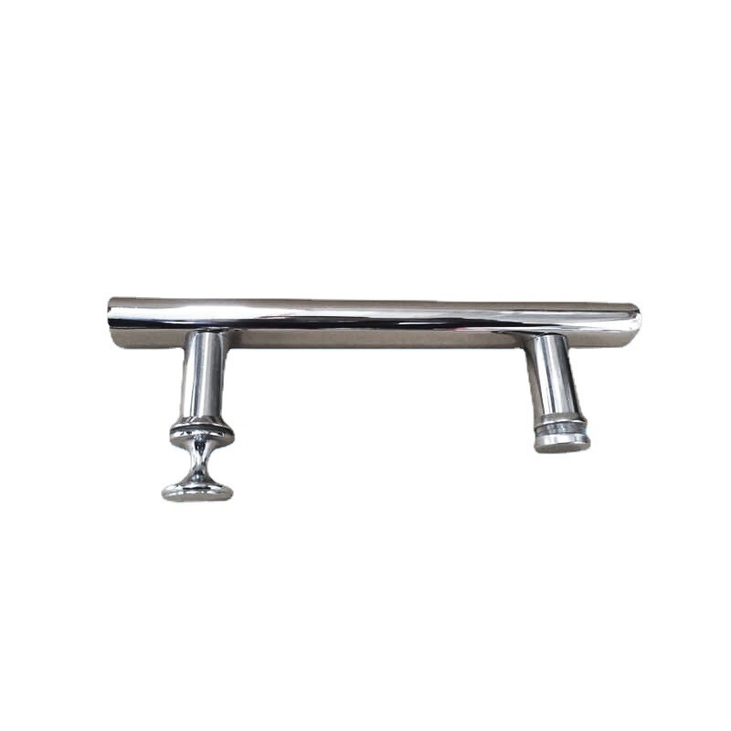 Bathroom glass door stainless steel handle 201 household shower door handle modern and simple flat tube handle Item Picture