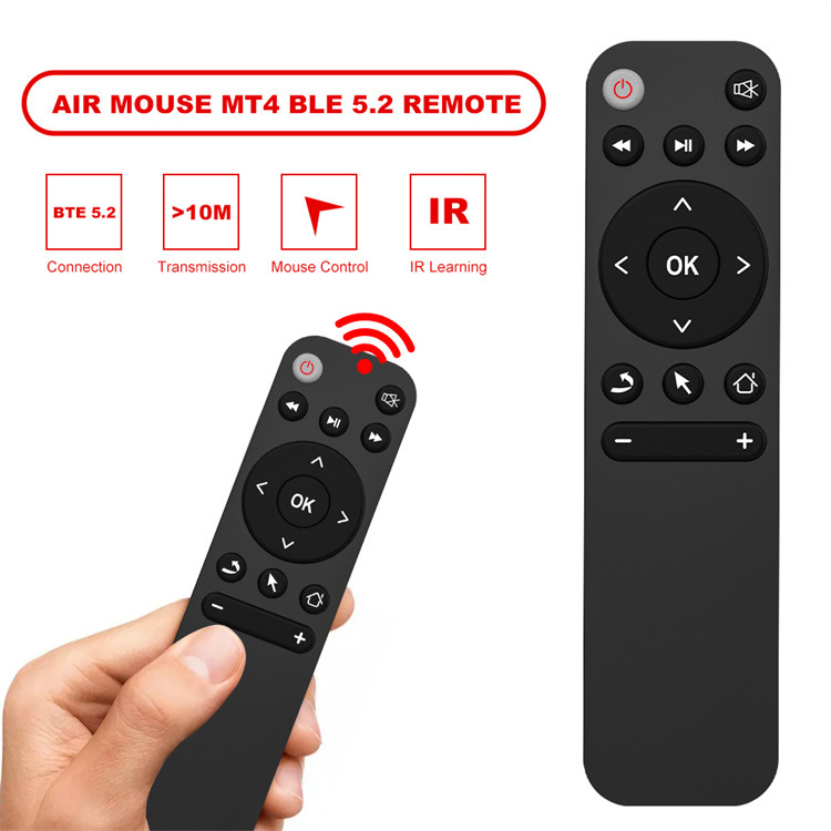 MT4 Bluetooth Remote control tvbox TV set-top box Projector Universal Remote control Infrared Remote control full figure