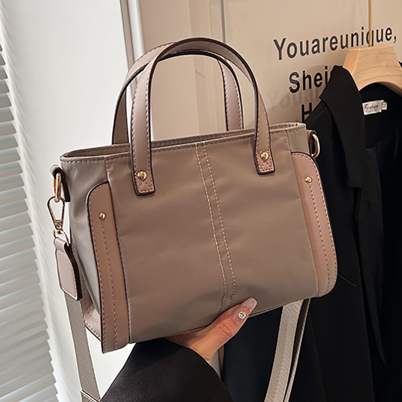 Casual and versatile ins Nylon fabric bag for women, 2024 new trendy crossbody bag, solid color handbag, tote bag full figure