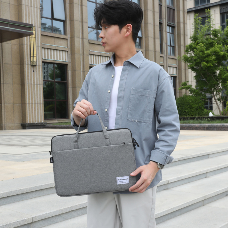 2025 Summer New Commuter versatile crossbody bag, computer bag, solid color simple business handbag Specification drawing