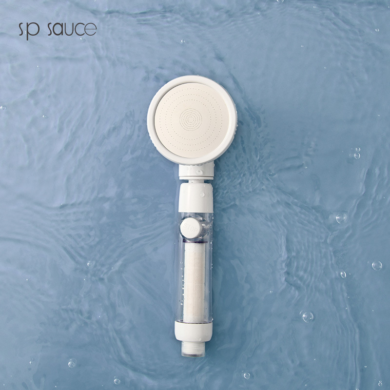 Japanese SP SAUCE filter showerhead adds high-pressure showerhead live-streaming sales cloud warehouse shipping one-piece consignment Item Picture