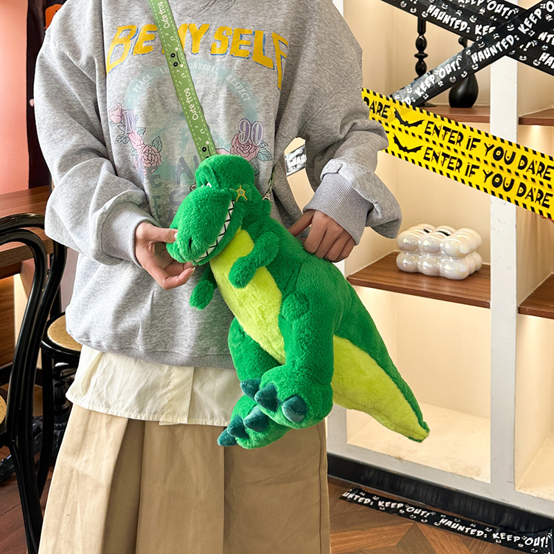 New cartoon dinosaur plush toys, King Dragon Hug Dragon dolls, large figurines, claw machine dolls, exchange and wholesale details Picture