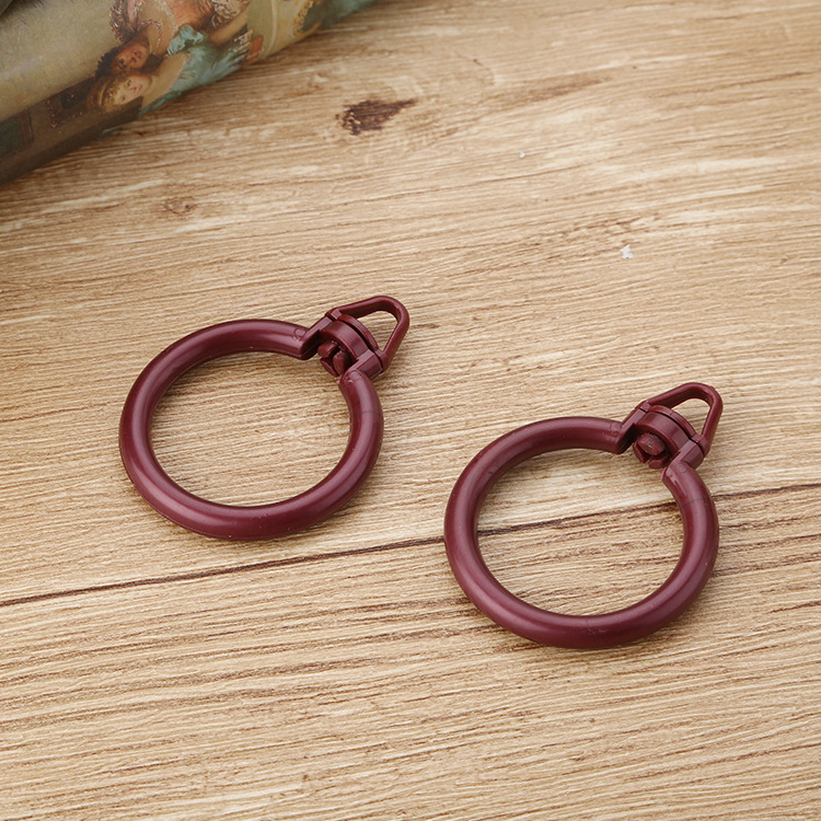 Wholesale of curtain accessories, electric Roman rod curtain ring, 32mm Roman rod special clothes drying rack universal hanging ring Application Scenario