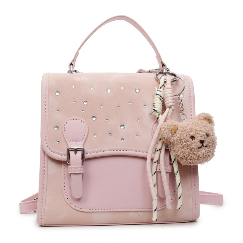 2025 New style of Korean-style casual backpack for women, fashionable and versatile student schoolbag, single-shoulder crossbody bag Item Picture