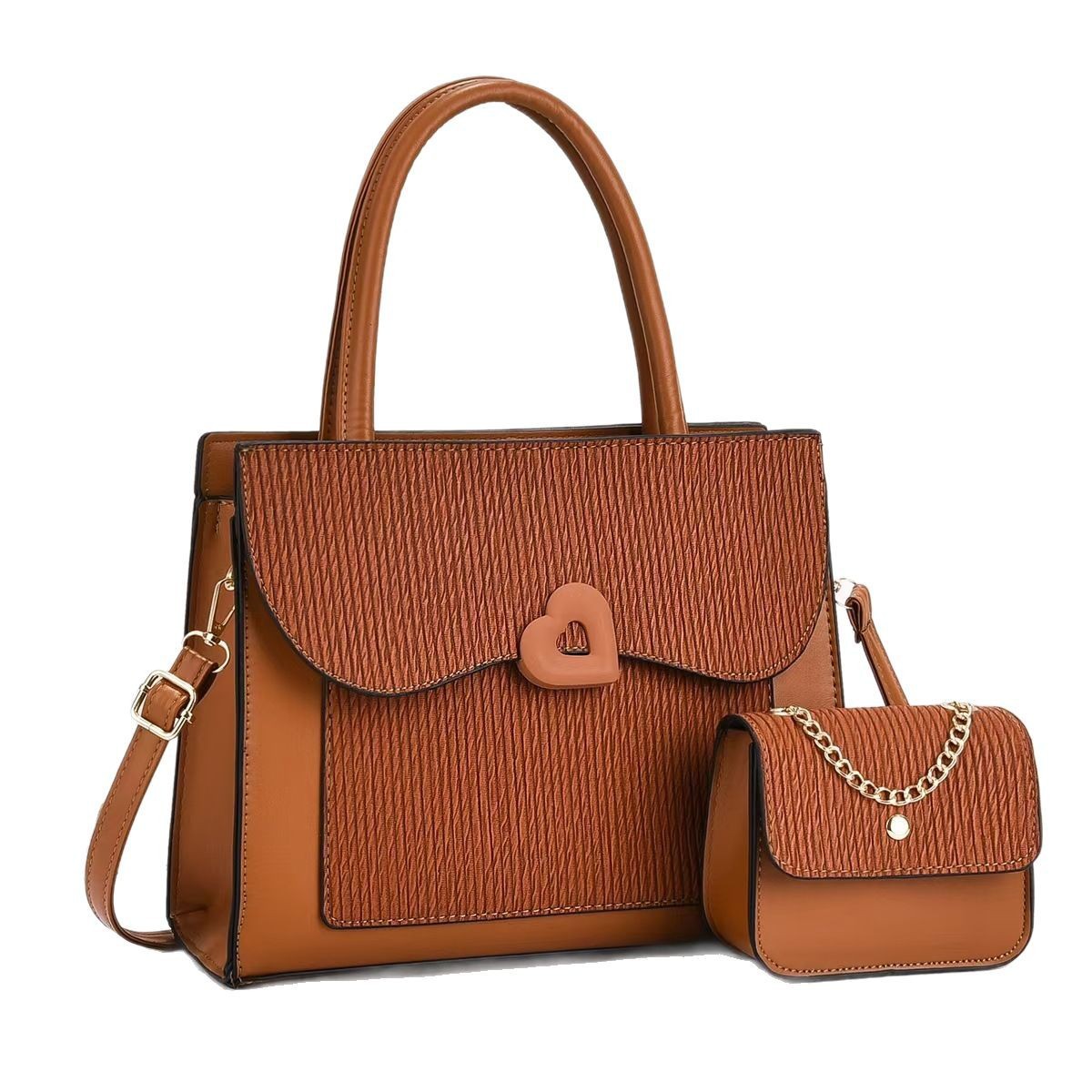 Mother and child bag, handbag, commuter single-shoulder crossbody bag, cross-border bag, new women's large-capacity tote, mom's fashionable bag Item Picture