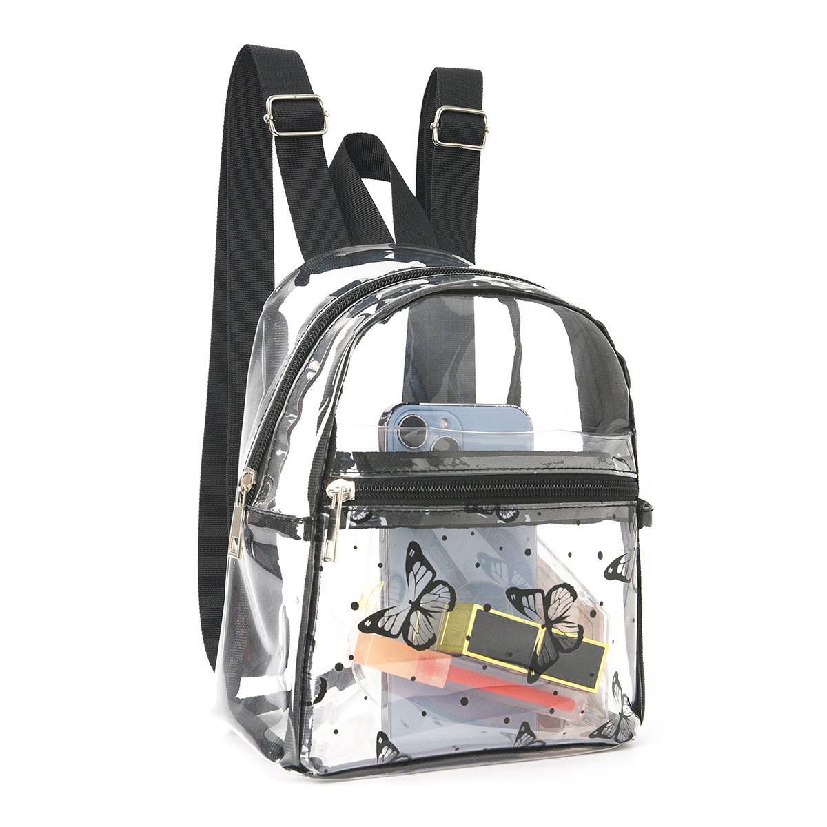 We offer cross-border Amazon PVC backpacks, large pvc schoolbags, transparent backpacks and transparent pvc backpacks in stock Item Picture