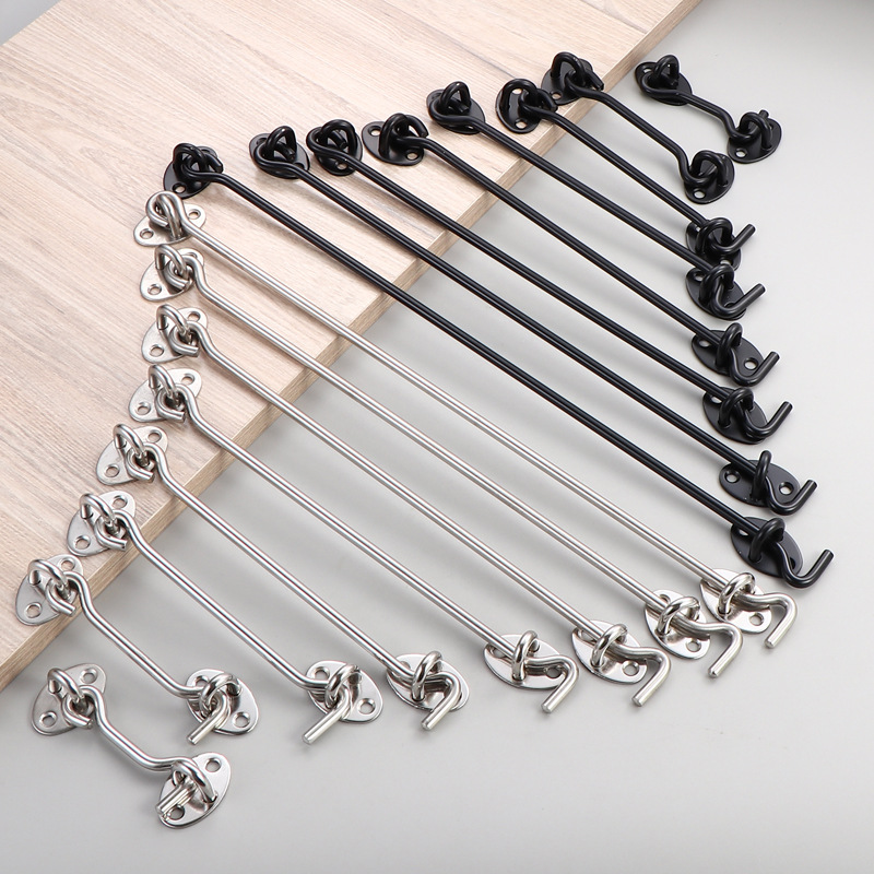 201# stainless steel wind hook, thickened old-fashioned window hook accessories, door and window hooks, tie hooks, tie hooks, wind hook hardware full figure
