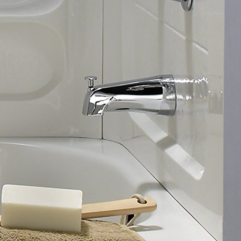Amazon export North America concealed bathtub faucet with pull-out bottom water outlet, concealed bathtub faucet in Australia Specification drawing