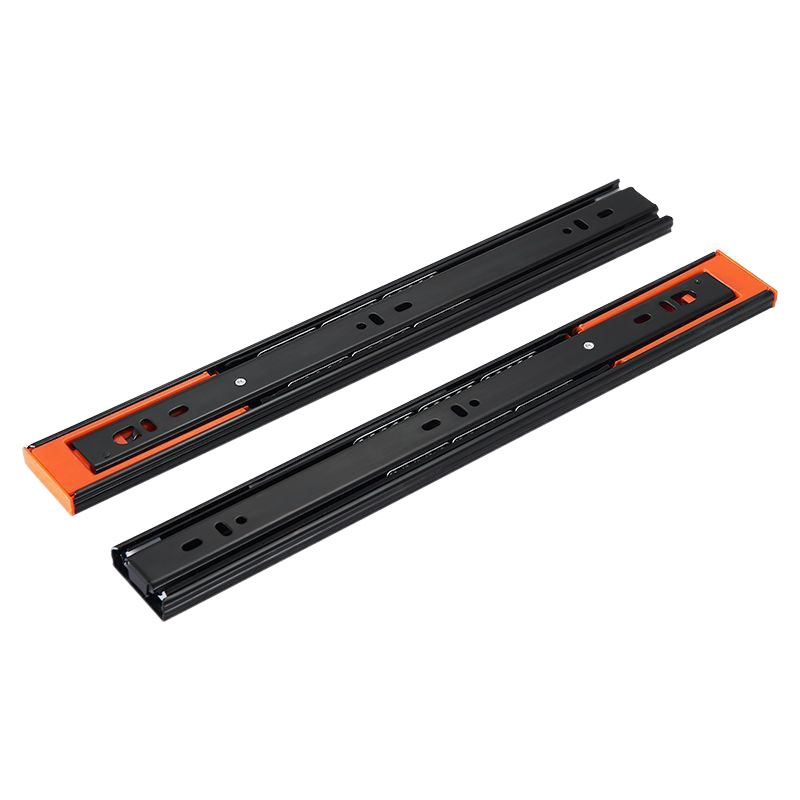 Thickened rebound drawer track rail, multi-functional pull-out cabinet type, automatic silent three-section slide rail, household slide rail Item Picture