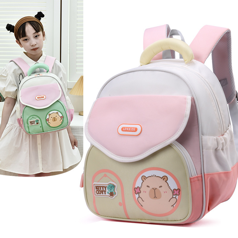 Kapibala Children's bags for the first grade of the senior class in kindergarten, backpacks for children aged 3 to 7 Specification drawing