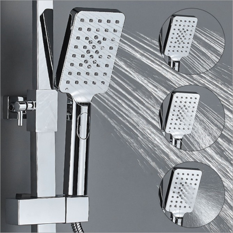 The shower head is thick, with a large water outlet hole. The water heater is equipped with a hose. It is a household shower head for bathing and a handheld shower head details Picture