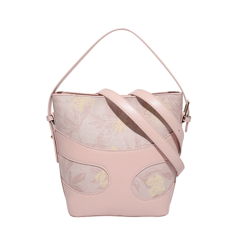 Cross-border Trend 2025 Summer New Collection Bags: Fashionable and retro handbags, single-shoulder crossbody bucket bags, women's bags Item Picture