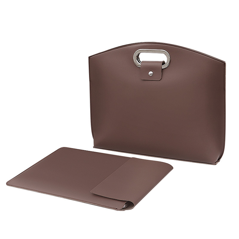 Simple and elegant waterproof laptop bag, trendy and fashionable large-capacity tote bag, commuting briefcase for work Item Picture