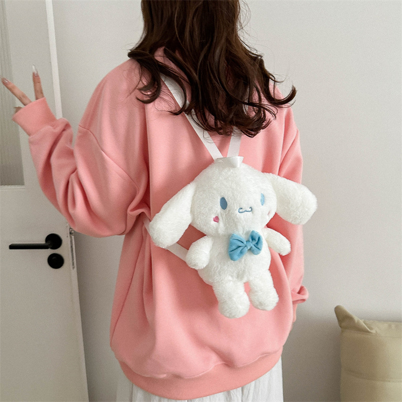 New cartoon 3D backpack 2023, cute girl Kuromi plush toy bag, coin purse gift Application Scenario